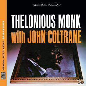 Album borító. Thelonious Monk fotója keretben. Cím: Thelonious Monk with John Coltrane.