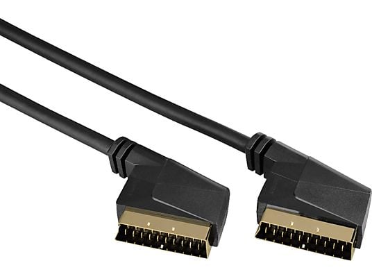 HAMA Cavo di connessione Scart, presa - presa, 3 m - Cavo scart (Nero)