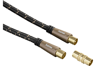 HAMA 123340 CABLE COAX 10.0M 120DB - Antennen-Kabel (Bronze Coffee)