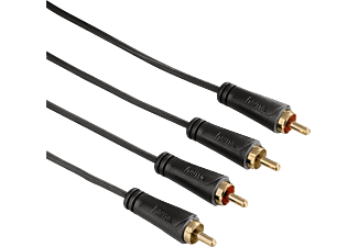 HAMA hama Cavo audio, 2 prese RCA - 2 prese RCA, 10 m - Cavo audio (Nero)