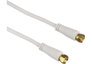 HAMA 122440 - SAT-Anschlusskabel, F-Stecker (Weiss)