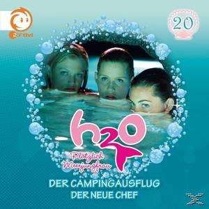 DVD-Cover. Drei Mädchen im Wasser, Text und Blasen. Blaues und rosa Farbschema.