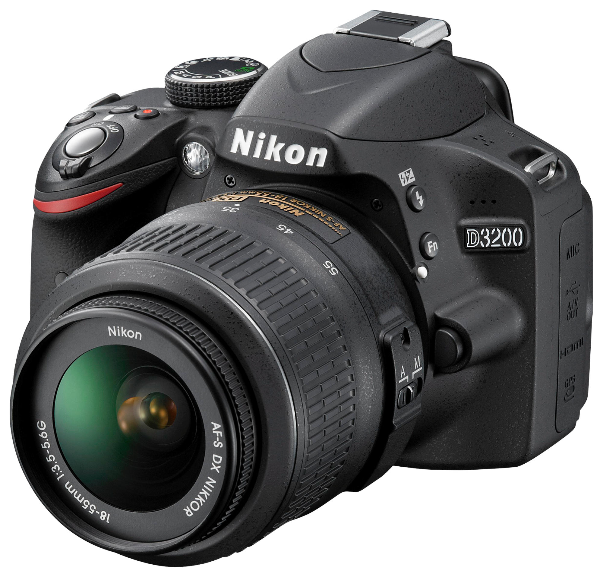 Cámara Réflex - Nikon D3200 + objetivo 18-55 mm y accesorios