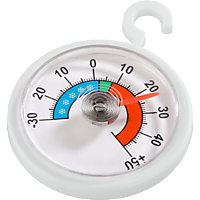 XAVAX 111309 Analoges Thermometer für Kühlschrank, Gefrierschrank und Kühltruhe, rund