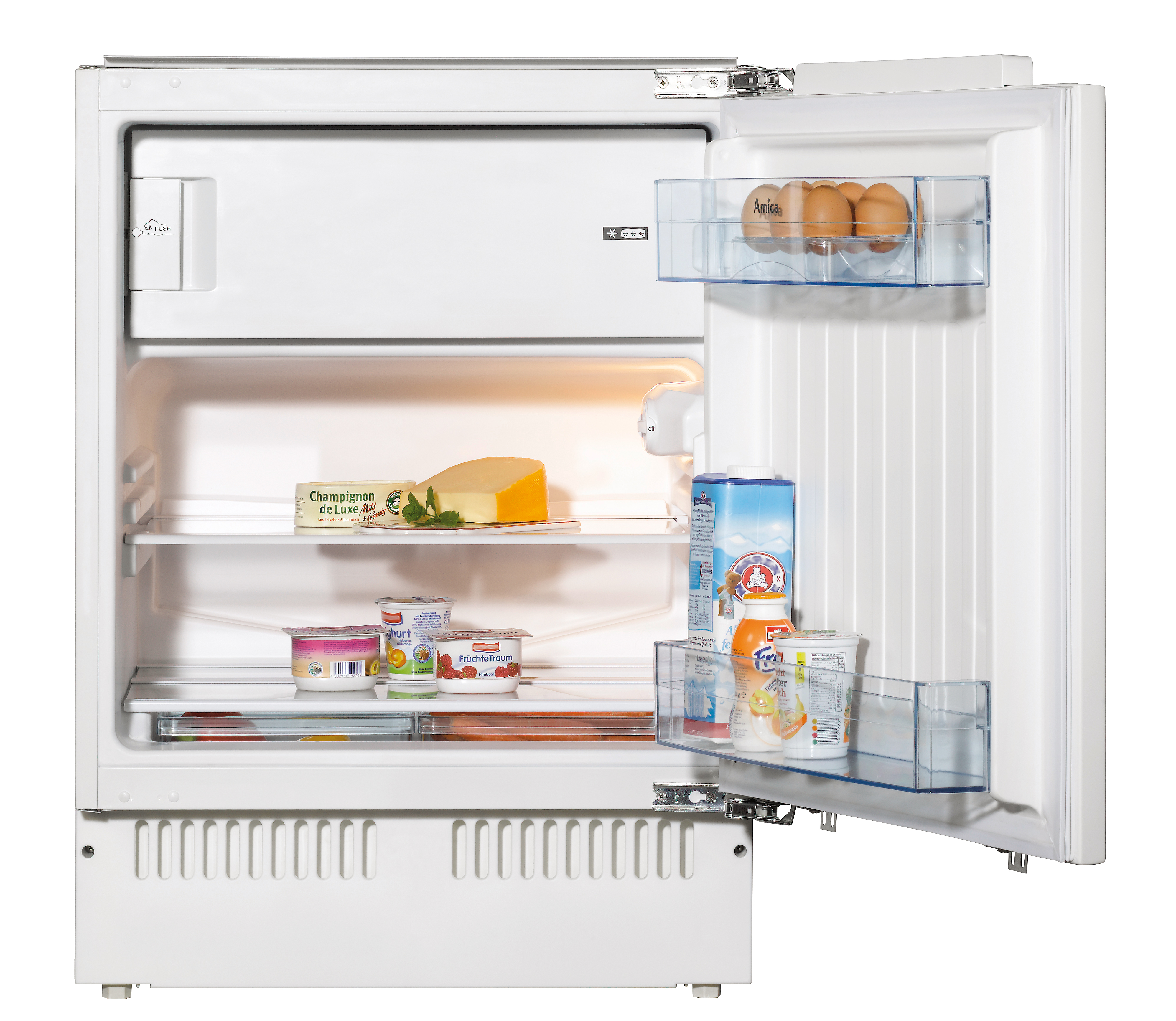 AMICA UKS 16158 Kühlschrank (111 l, E, 818 mm hoch, Weiß)