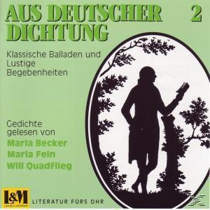 Markus Becker, - - Deutscher M.-M.Fein-W.Quadflieg Dichtung 2 (CD) Aus Becker