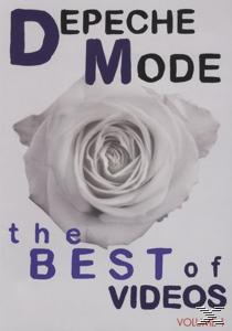 Albumcover für Depeche Mode, 'The Best Of Videos'. Eine weiße Rose befindet sich in der Mitte, mit Text drumherum.