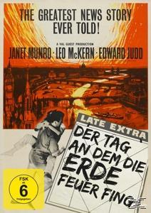 Filmposter mit einer Zeichnung einer Stadt, mit rennenden Menschen und einer Zeitung.