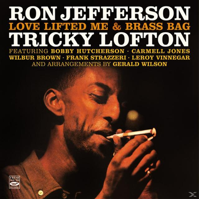Albumcover: Ron Jefferson. Mann, der eine Zigarette anzündet. Text: Love Lifted Me & Brass Bag.