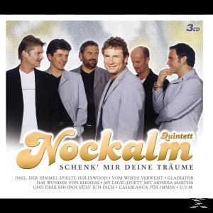CD-Cover: Bandfoto, Text: Nockalm Quintett und Titelliste.