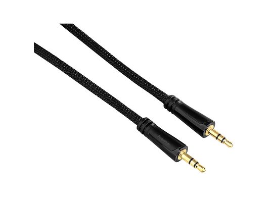 HAMA Câble audio, prise jack 3,5 mm – prise jack 3,5 mm, 1,5 m - Câble Jack (Noir)