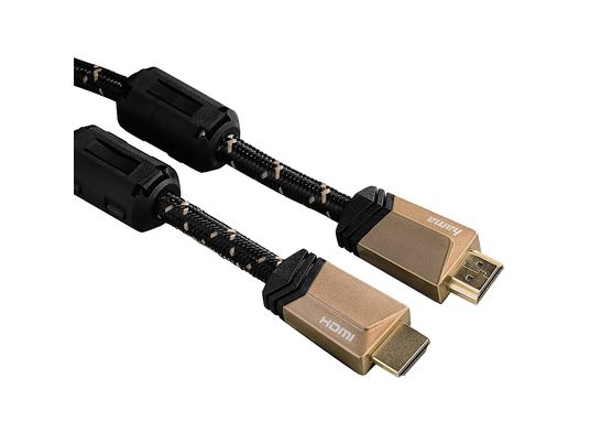HAMA Cavo High Speed HDMI ™, in ferrite, Ethernet, 5 m - Cavo HDMI (Bronze Coffee)