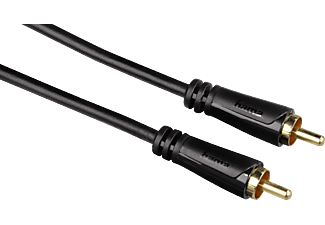 HAMA 123221 CABLE RCA M/M 1.5M - Audiokabel (Schwarz)