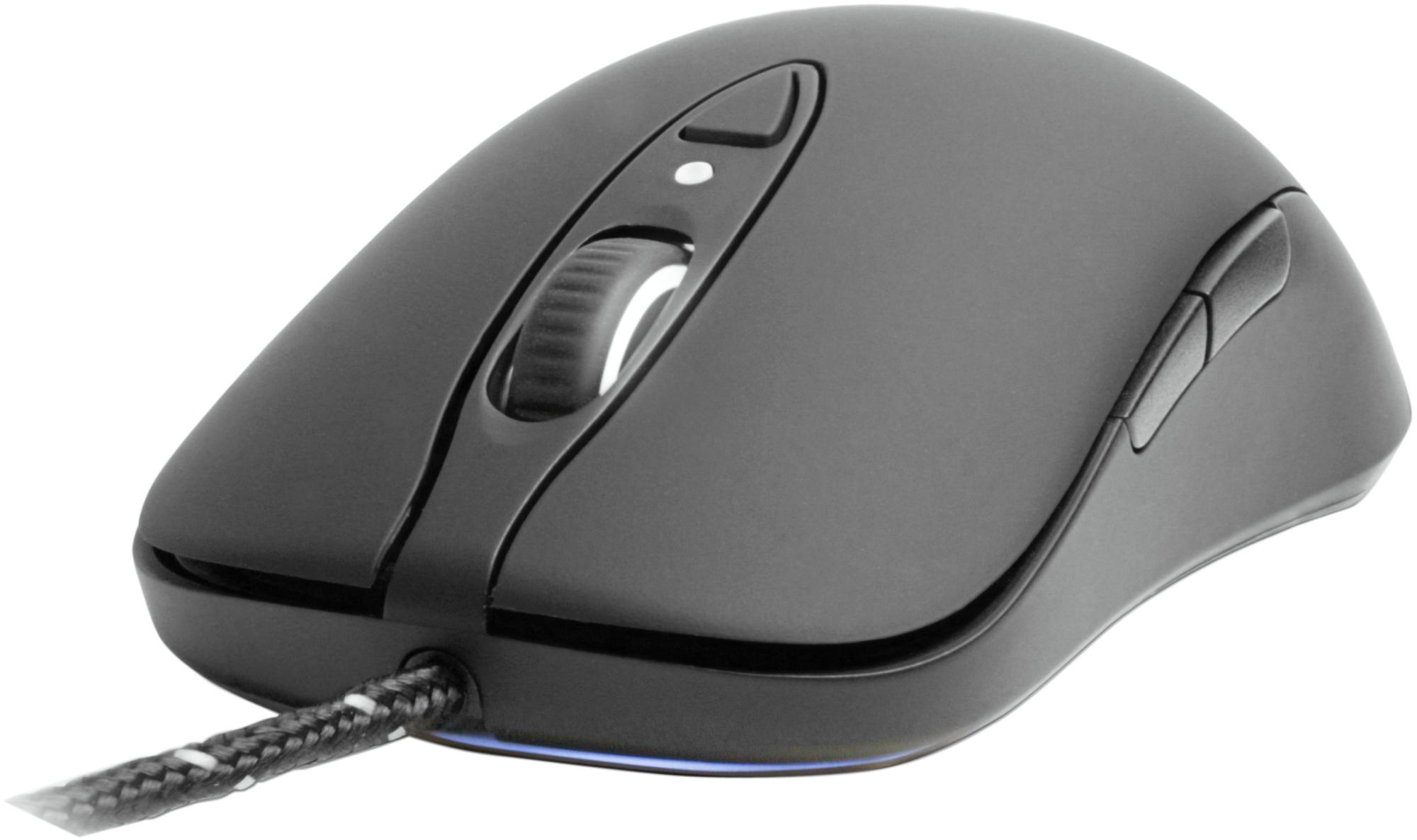 Ratón gaming - SteelSeries Sensei Raw Rubberized, USB, láser, hasta 5670 dpi, color negro