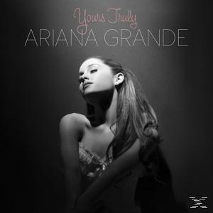 Albumcover, Ariana Grande, 'Yours Truly', eine Frau im Schatten.