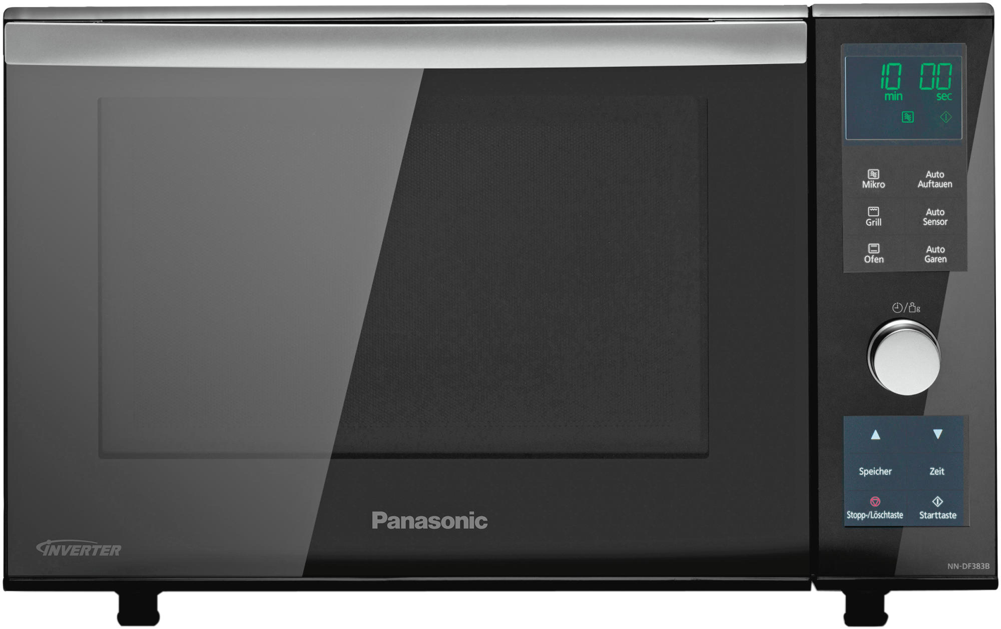 PANASONIC NN-DF383B, Mikrowelle (1000 Watt, Grillfunktion)