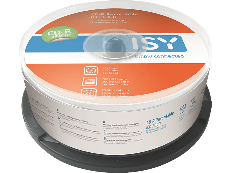 ISY ICD-1000 CD-R 25er Spindel CD-R 25x Rohlinge CD-R 25x Rohlinge kaufen | SATURN