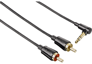 HAMA 123324 CABLE AUX3/A-RCA M/M 0.75M - Chinch-Kabel (Schwarz)