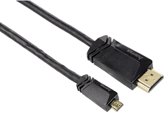 HAMA 123286 CABLE HDMI A/D M/M 1.5M HS GP - Câble HDMI (Noir)