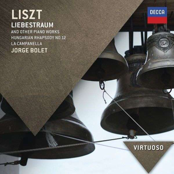 Album borító: Bronz harangok, 'Liszt Liebestraum' szöveg és más zongoraművek.