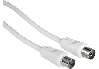 HAMA Antennen-Kabel Koax-Stecker - Antennen-Kabel (Weiss)