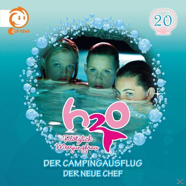 DVD-Hülle für H2O, mit drei Mädchen im Wasser. Enthält ein Logo und Text.
