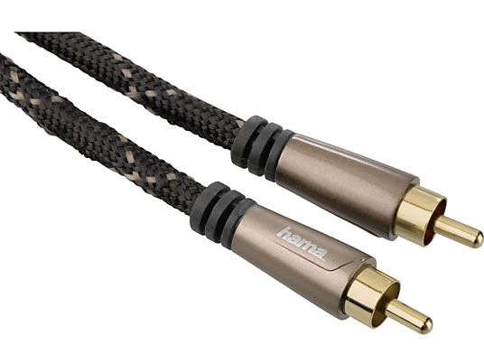 HAMA Cavo audio - 2 prese RCA – 2 prese RCA, 1.5 m - cavo audio (Bronze Coffee)