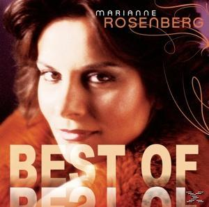 Albumcover mit Marianne Rosenberg. Nahaufnahme des Gesichts einer Frau und dem Text 'Best of'.