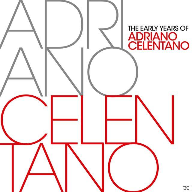 Cover-Art, der Name ADRIANO CELENTANO in grau und roter Schrift.