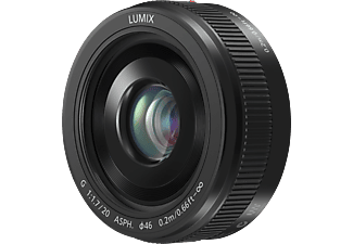 PANASONIC Panasonic Lumix H-H020E, nero - Primo obiettivo(Micro-Four-Thirds)