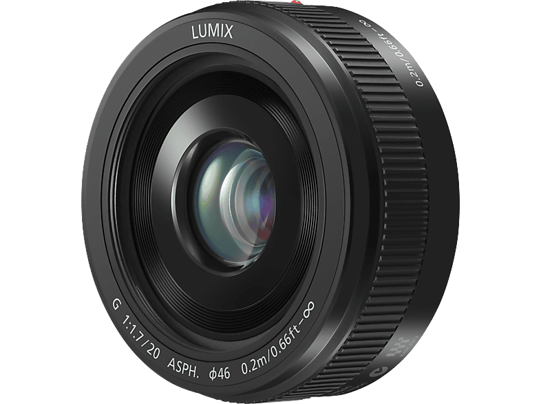 PANASONIC H-H020AE-K Lumix G - 20 mm f/1.7 ASPH (Objektiv für Micro-Four-Thirds, Schwarz)