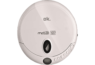 OK ok. OPC 310-W Lettore CD Portatile, bianco - Lettore CD portatile (Bianco)