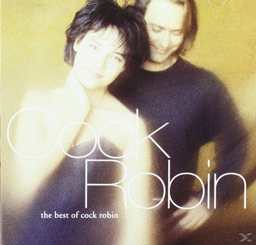 Albumcover von Cock Robin. Ein Mann und eine Frau. Text 'the best of cock robin' auf dem Cover.