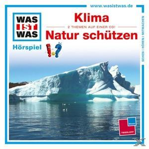 Albumcover. Ein Gletscher und Wasser. Text lautet "Klima Natur schützen".