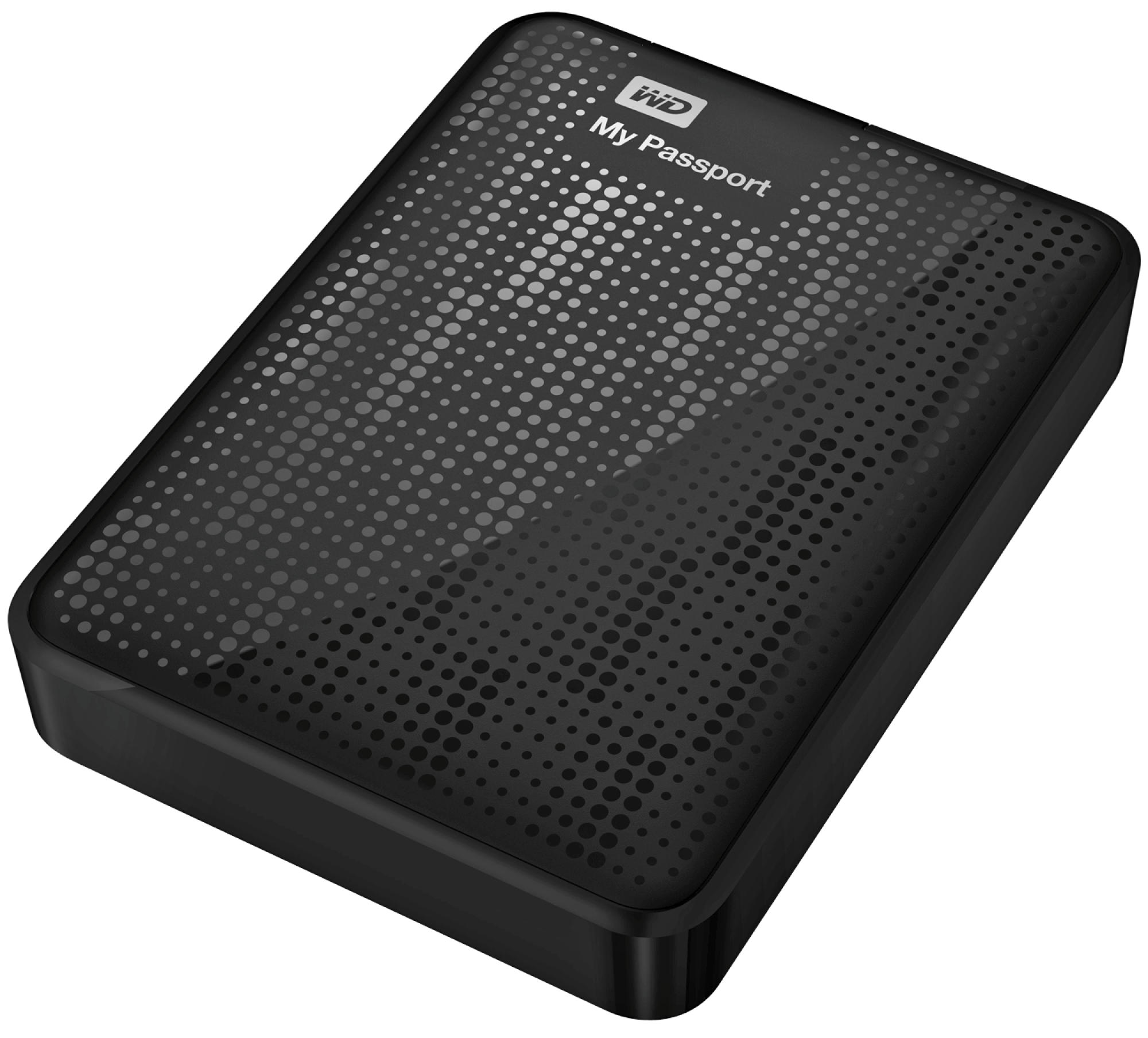 Disco duro de 1Tb - WD My Passport, negro, externo, 2.5" y USB 3.0
