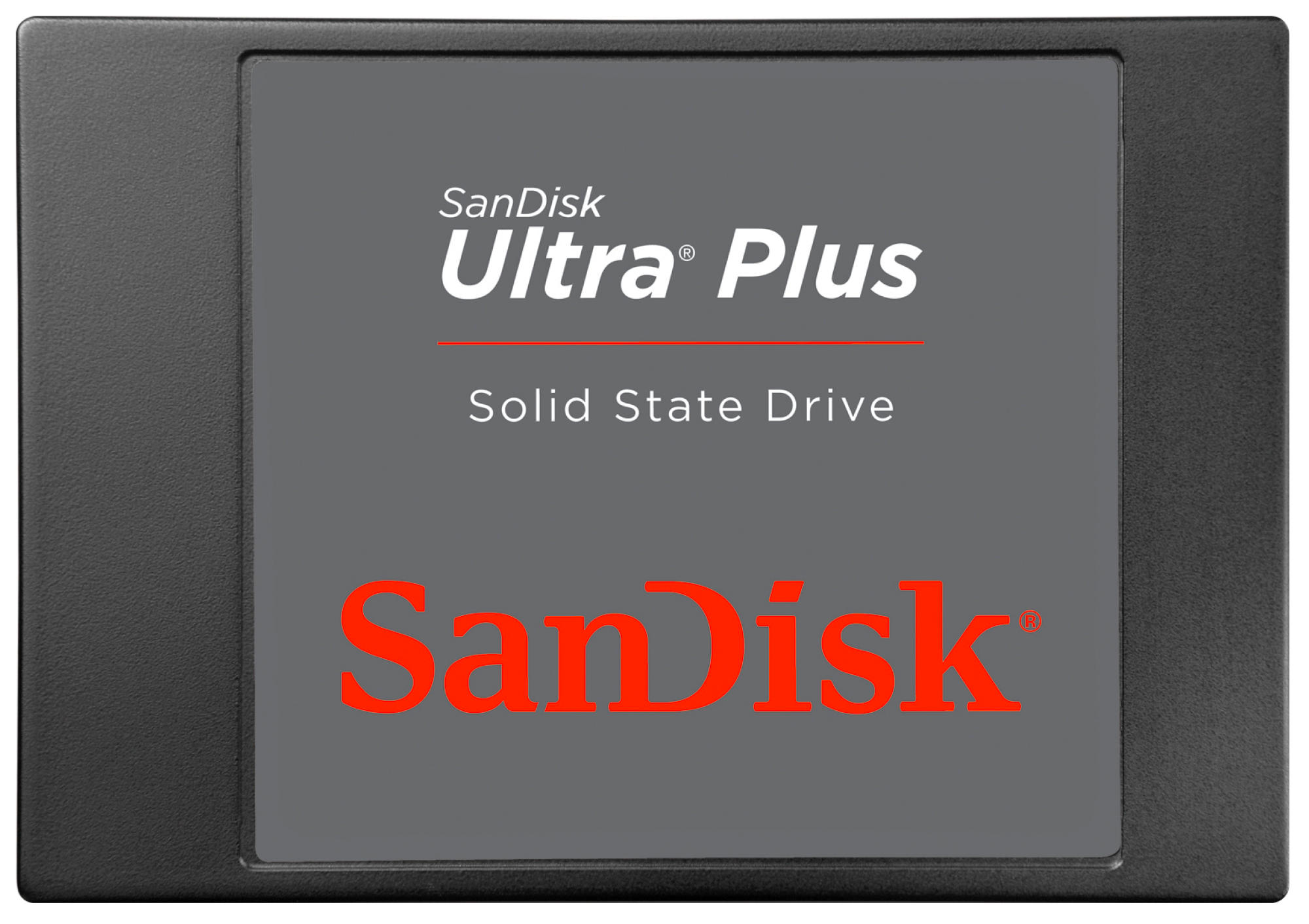 Disco duro SSD de 128Gb - Sandisk Ultra Plus, 2,5 pulgadas, SATA III, color negro