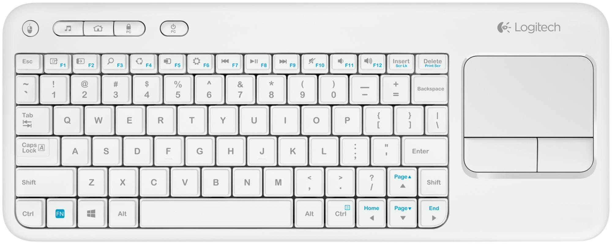LOGITECH 920-005885 K400 Kablosuz Beyaz Klavye