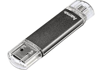 HAMA Laeta Twin 3 - Clé USB  (64 GB, Gris)