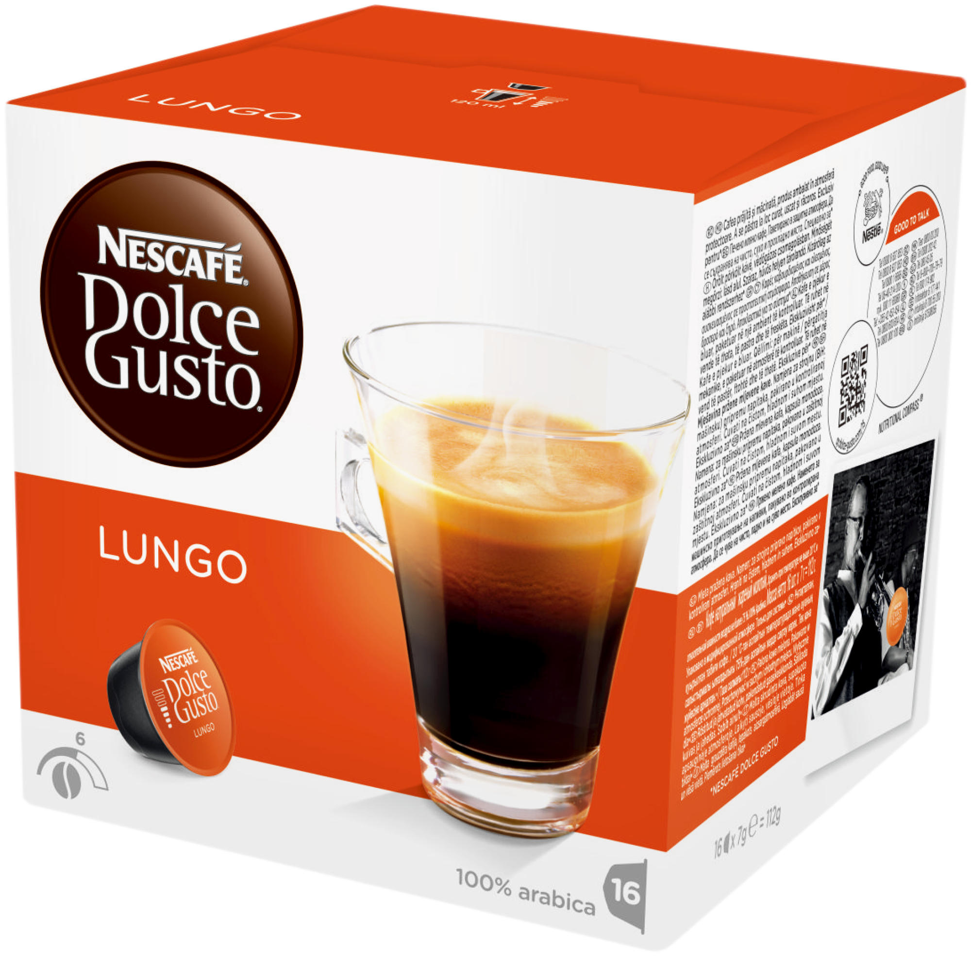 Kapsułki NESCAFE Dolce Gusto Caffe Lungo