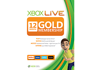 MICROSOFT SW Xbox 360 Live 12 Ay Gold Üyelik Kartı