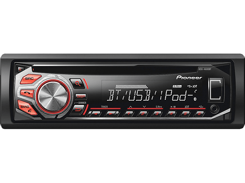 Radio para Carro 1DIN 50×4 W Potencia Máxima, MP3 PIONEER DEH-S4150BT