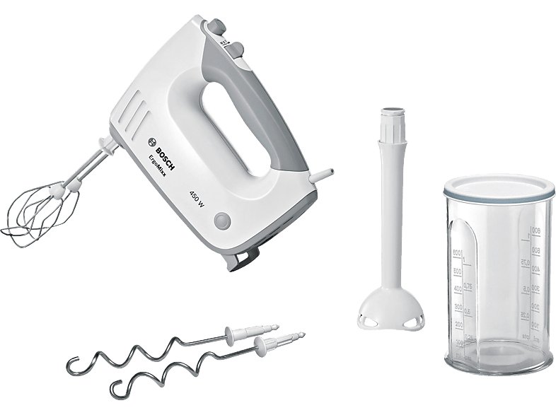 Bosch MFQ 36440 ERGO mixX Set Handmixer (Weiß, 450 Watt)
