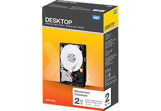 WESTERN DIGITAL Desktop Mainstream, 2 To - Disque dur (HDD, 2 TB, Noir)