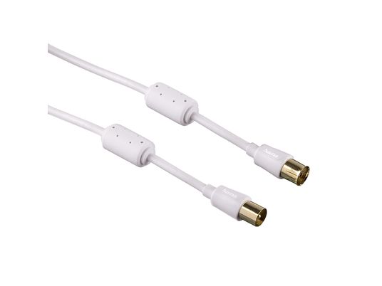 HAMA 123335 CABLE COAX 3.0M 90DB - Antennen-Kabel (Weiss)