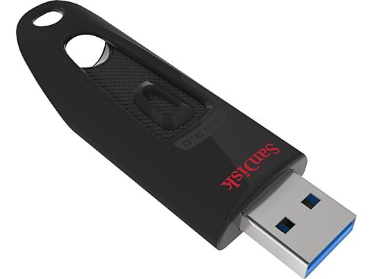 SANDISK Ultra USB-Stick, 128 GB, 100 MB/s, Schwarz