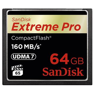 SANDISK EXTREM PRO 160MB/S - Compact Flash-Speicherkarte  (64 GB, 160, Schwarz)