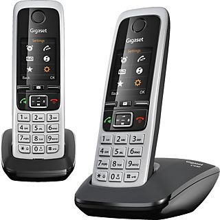 GIGASET C430 Duo - Téléphone (Noir/Argent)