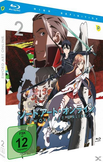 Blu-ray-Cover für "Sword Art Online". Es zeigt Anime-Charaktere mit Schwertern. Der Hintergrund ist bunt.