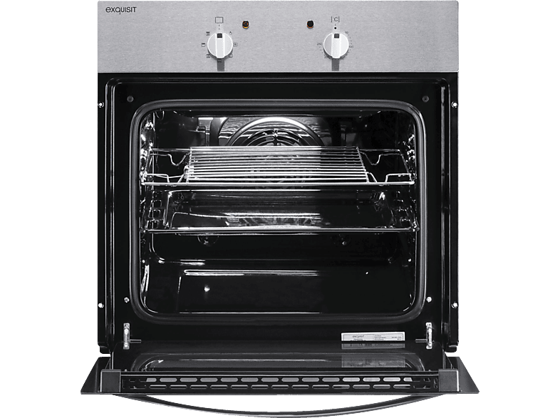 Exquisit Backofen EBE 555-1U Backofen (56 l, Edelstahl, 595 mm breit, A)