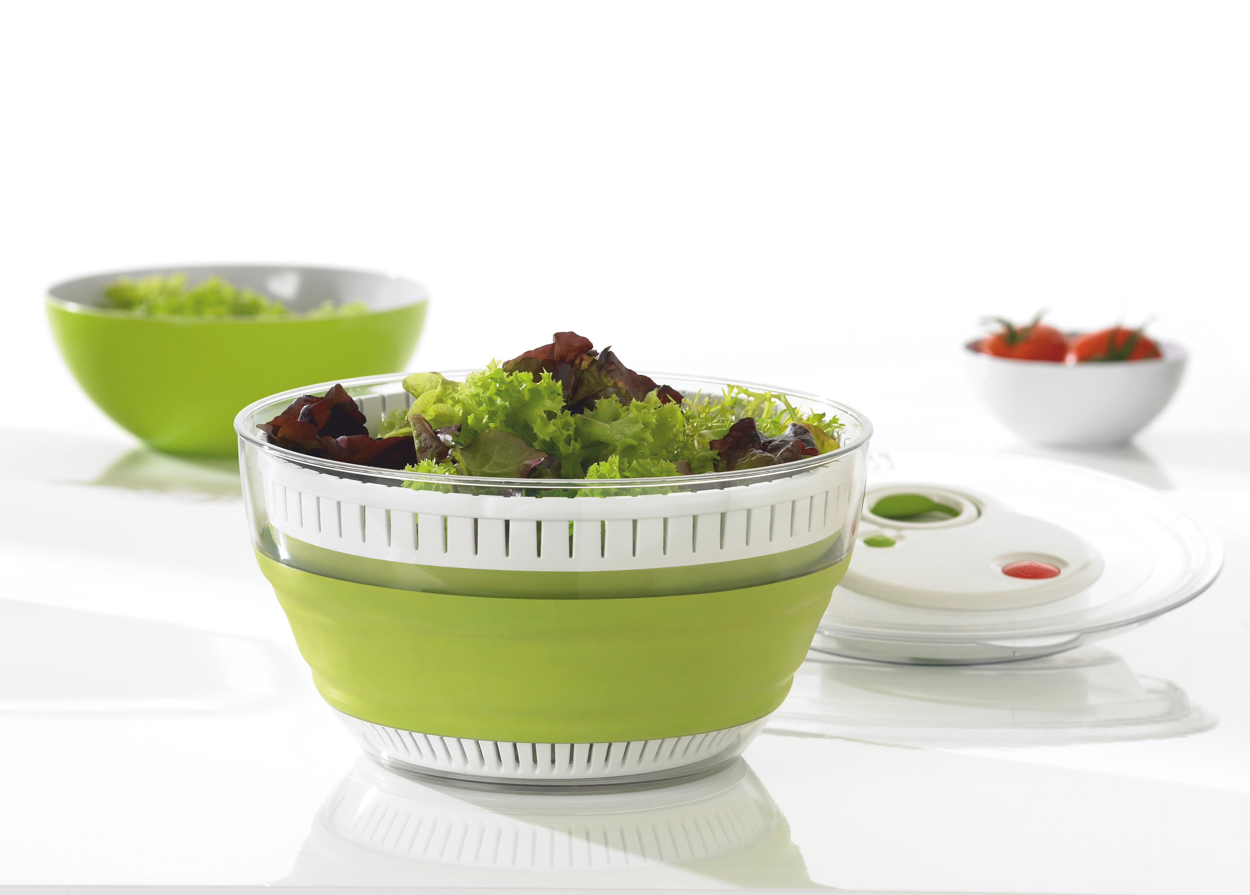 EMSA 512991 Turboline Salatschleuder Weiß